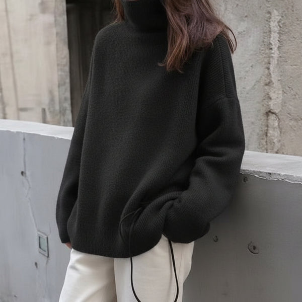 Cashmere-Blend Turtleneck Sweater
