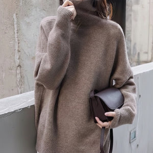 Cashmere-Blend Turtleneck Sweater